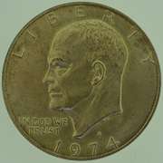 1974-S Eisenhower Dollar Silver $1 Coin