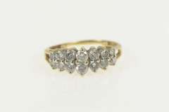 14K Yellow Gold 1.00 Ctw Diamond Graduated Classic Band Ring