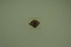 Vintage Sterling Silver Amethyst Ring