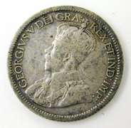 1919 Canada Silver 10 Cent Coin