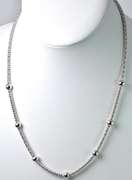 Set Of 2 Sterling Silver Necklaces