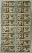 Sheet Of 16 2004-A $20 Federal Reserve Notes - Uncut Sheet Of Notes!
