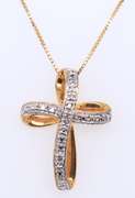 Sterling Silver Cross Pendant on Chain