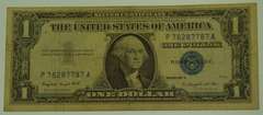 1957-A $1 Silver Certificate Blue Seal US Currency Note