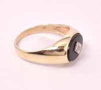 Men's Black Onyx Ring