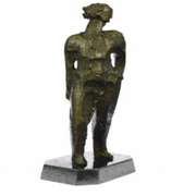 Elegant Woman Modern Bronze Sculpture