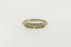 14K White Gold Vintage NOS 1950's Wedding Band Setting Ring