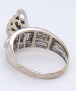 Majestic White Gold PC, RN, Bagu and Marq Diamond Cluster Ring