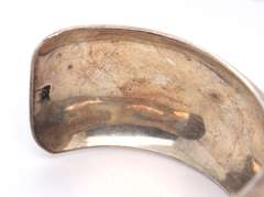 Vintage Sterling Silver Cuff Bangle Bracelet