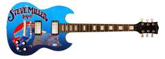 Steve Miller Autographed Signed Custom Photo Graphics Guitar ACOA