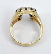 Popular Horseshoe Ring with Diamonds