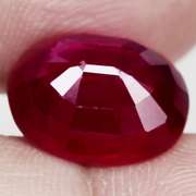 Glistening 6.12ct blood red Ruby