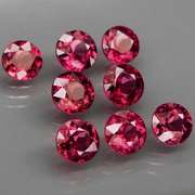 Premium solitaire cut 8.94ct VS Rhodolite Garnet set