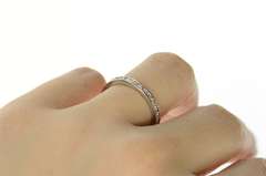 Platinum 0.51 Ctw Diamond Eternity Wedding Band Ring