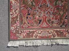 Handmade Wool/Silk Tabriz Design 2.3x10.0