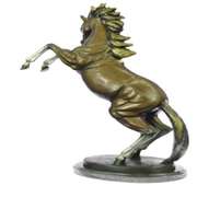 Muscular Toned Horse Bronze Sculpture