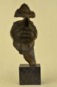 Man Hush Up Bronze Sculpture