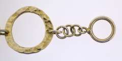 Mexican Sterling Silver large Circle Link Bracelet