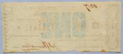 $ 1 August 15 1862 Scott County Virginia Note