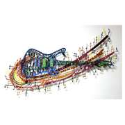 Patricia Govezensky, "Rock 'N' Roll" Original Painting on Cutout Steel with Letter of Authenticity.