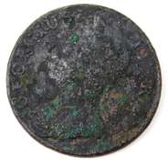 1740 Great Britain George II Half Penny Coin