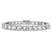 28ct White Topaz Tennis Bracelet