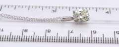 Poweerful White Gold Diamond Pendant on Chain