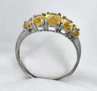 Nice White Gold Citrine Ring