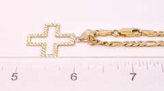 Classic Cross Pendant Necklace in Yellow Gold