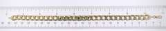 Italian Vintage Sterling Silver Flat Curb Link Bracelet