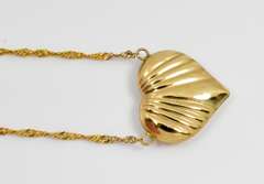 Cute Puffed Heart Necklace