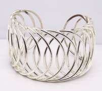925 Sterling Silvr Wide Cuff Bangle