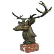 Buck Deer Elk Stag Bronze Sculpture