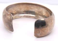 Vintage Sterling Silver Cuff Bangle Bracelet