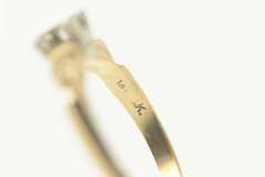 14K Yellow Gold Vintage 1950's NOS 4.0mm Engagement Setting Ring