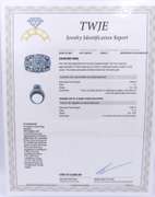 Magnificent White Gold 4ctw Cluster Diamond Ring