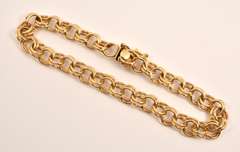 Estate 14k Charm Bracelet