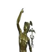 Roman Mercury Figure Ancient Bronze Sculpture