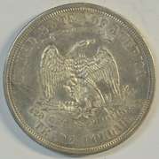 CHOICE BU 1876-S Trade Silver Dollar. 5 Chinese Chop Marks