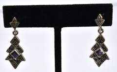Sterling Silver CZ Earrings