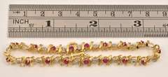 Pretty Ruby and Diamond Bracelet
