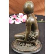 Shy Girl Bronze Sculpture