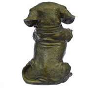 Pup Hush Puppy Dog Bronze Sculpture