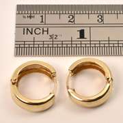 Easy to Wear Wide Huggie Earrings