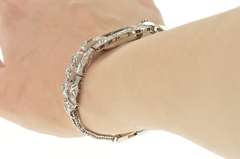 Platinum 1.04 Ctw Art Deco Diamond Watch Case Bracelet