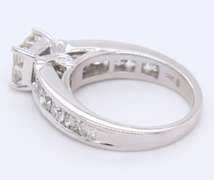 Dazzling White Gold invisible Set PR & RBC Channel Set Diamond Ring
