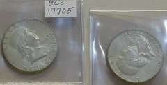 2 each: 1963 Franklin Hf Dol circ