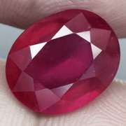 Fantastic 4.48ct oval cut rich blood red Ruby