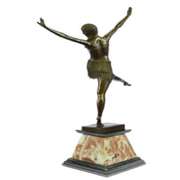 Egyptian Dancer Bronze Statue