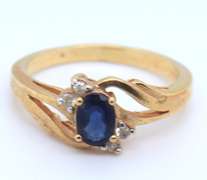 Sterling Silver Lot of 2 Gemstone Rings